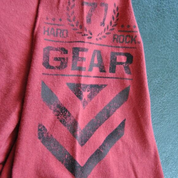 Hard Rock Café Pittsburgh Large Red Short Sleeve Shirt - Picture 3 of 6